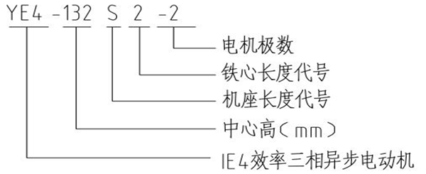 西安泰富西瑪YE4系列超超高效節(jié)能三相異步電動(dòng)機(jī)型號(hào)說(shuō)明